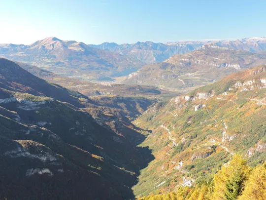 Forra del Lupo - panorama sulla valle