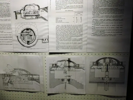 Forte Belvedere-Gschwent - dettagli sugli obici