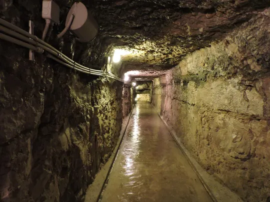 Forte Belvedere-Gschwent - galleria di collegamento ad una postazione remota