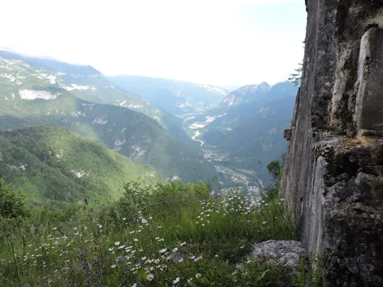 Forte Belvedere-Gschwent - vista sulla Valdassa