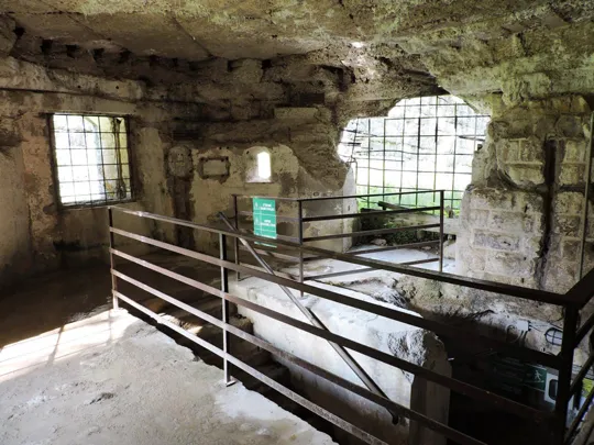 Forte Belvedere-Gschwent - interno del cofano del fossato di gola