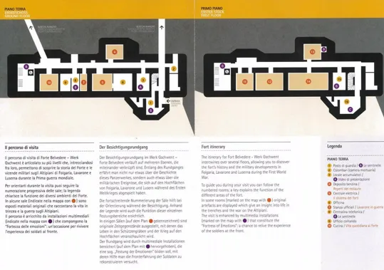 Forte Belvedere-Gschwent - piantina