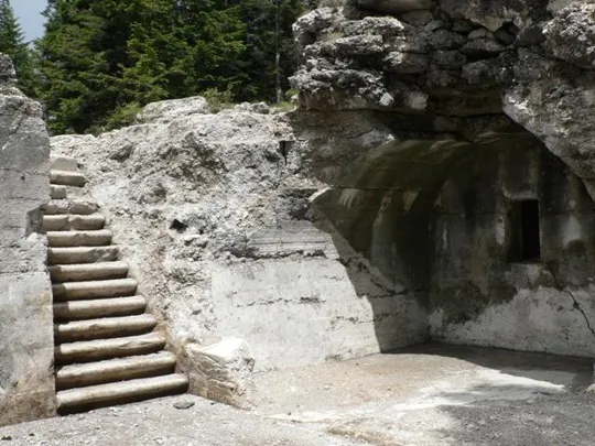Forte Campolongo - Piano batterie a cielo aperto