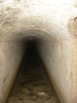 Forte Cherle - Passaggi sotterranei non visitabili e allagati