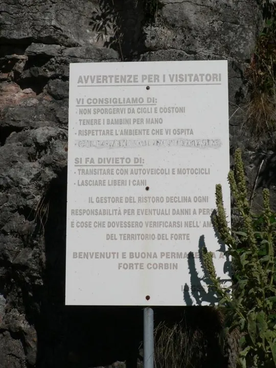 Forte Corbin - Ingresso