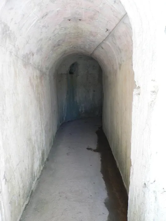 Forte Corbin - Galleria di collegamento alla trincea scoperta