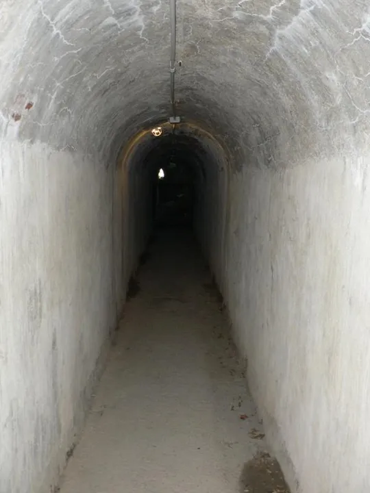 Forte Corbin - Galleria di collegamento alla trincea scoperta