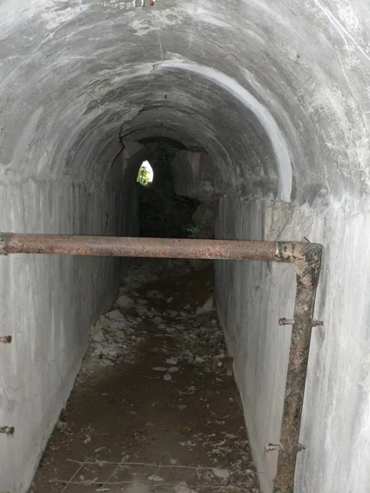 Forte Corbin - Galleria di collegamento alla trincea scoperta