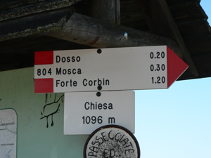 Forte Corbin - Partenza da Treschè Conca