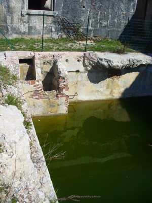 Forte Corbin - Corpo principale, cisterna