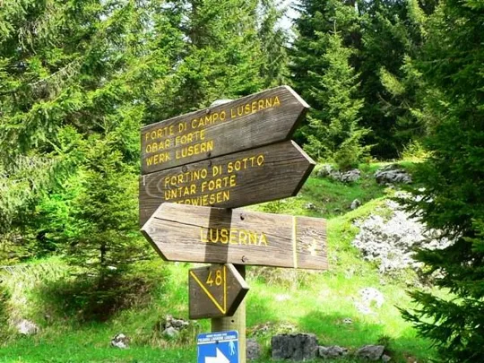 Forte Luserna - Indicazioni per il forte