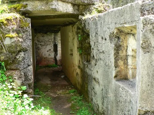 Forte Luserna - trincea coperta