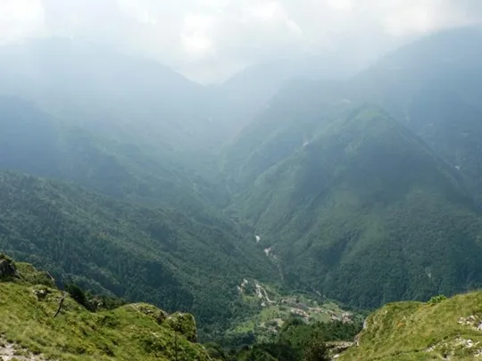 Forte Serrada - Vista verso valle