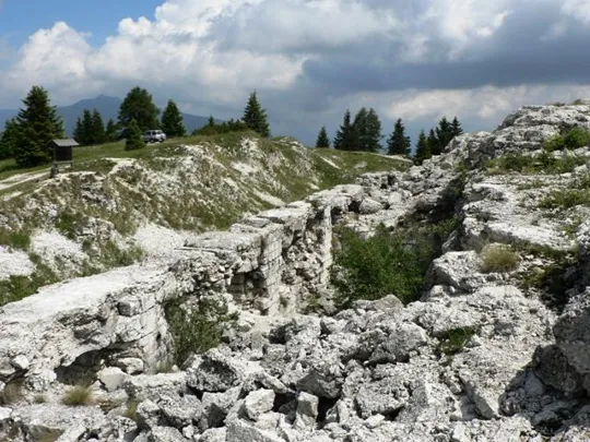 Forte Serrada - Interni della batteria principale