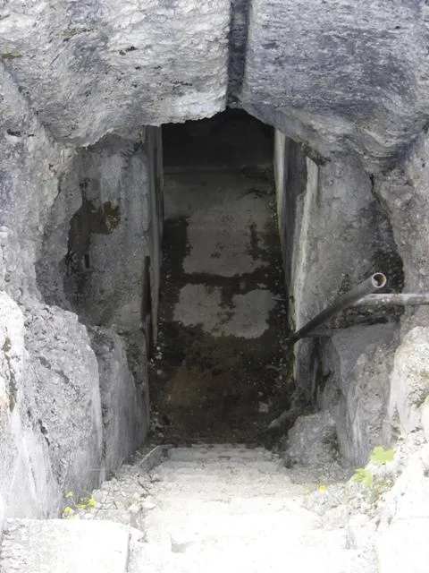 Forte Sommo Alto - Accesso all'obice