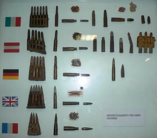 M.Grappa - Museo - Proiettili della Grande Guerra