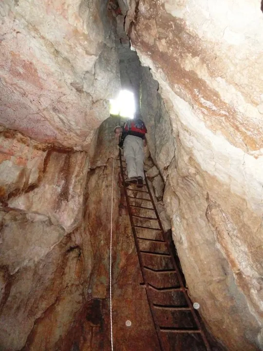 Grotta dell'elefante - Scaletta