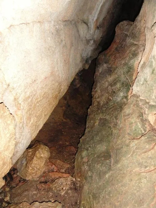 Grotta dell'elefante - Primo passaggio a terra