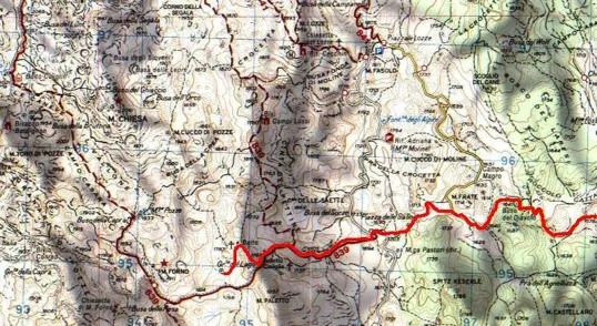 Grotta del lago - Mappa