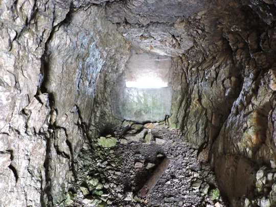 Bocchetta dei Fondi - postazione della Grande Guerra