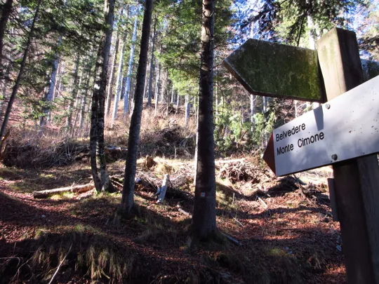 Indicazione del sentiero