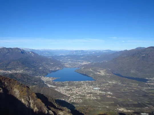 Panorama dal belvedere verso Caldonazzo