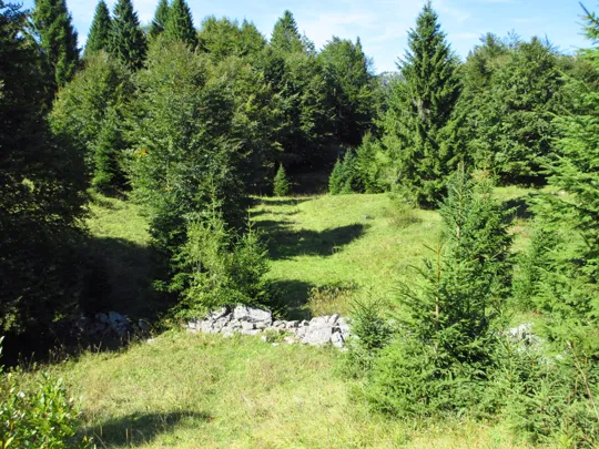 Dettaglio del percorso dopo il capitello