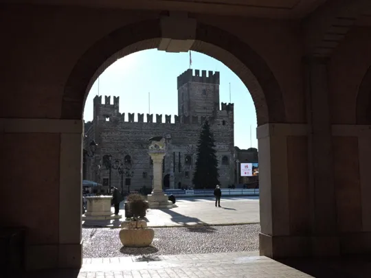 Castello inferiore visto dalla loggia