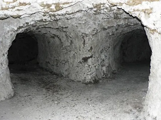 Castello di Meda - galleria di accesso alle batterie