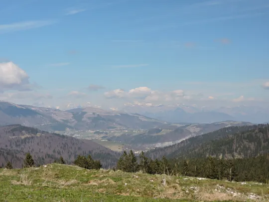 Vista verso le dolomiti