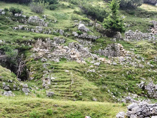 Baraccamenti della conca di Malga Pozze