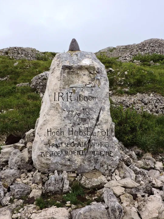 Cippo del 17° reggimento Sloveno di Lubiana