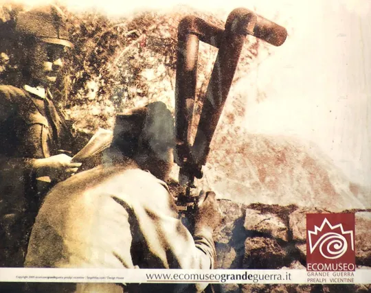 Monte Cimone - foto storica Avamposto austro-ungarico