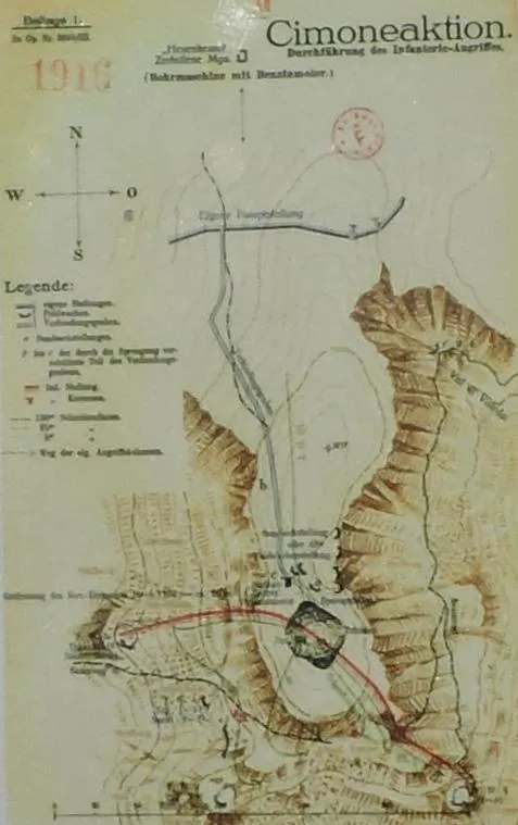 Monte Cimone - piantina storica