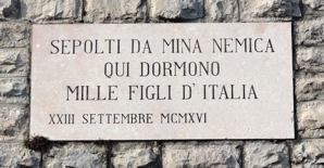 Monte Cimone - lapide commemorativa