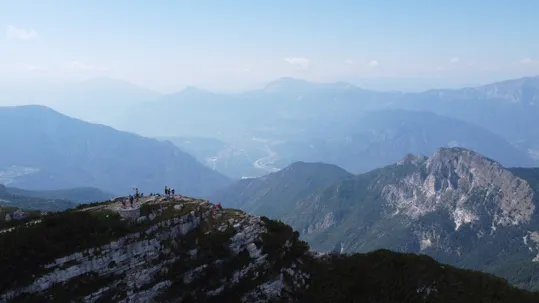 La cima del Cornetto vista dal Drone