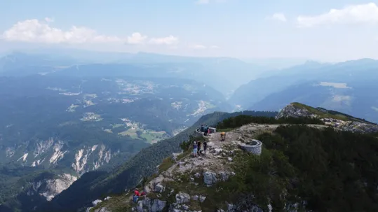 La cima del Cornetto vista dal Drone