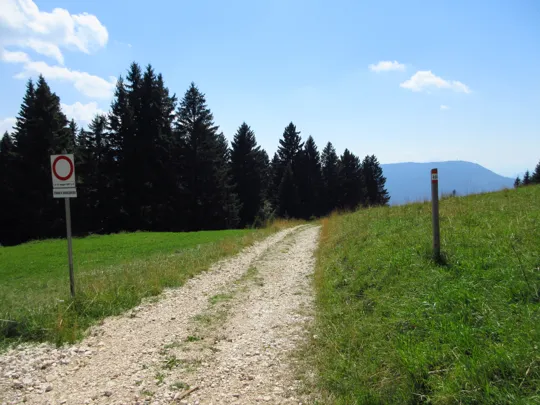 Inizio della strada di arroccamento