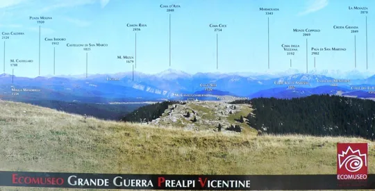 Monte Fior - Pannelli esplicativi