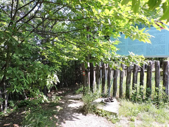 Deviazione a sinistra del sentiero