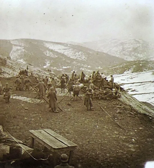 Monte Gusella - Panorama del fronte