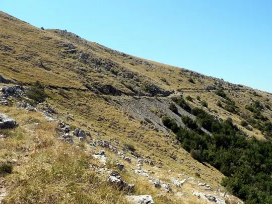 Monte Ivan - Verso i bunker del punto 5