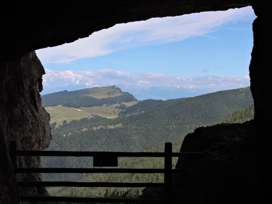 Vista dall'interno della galleria