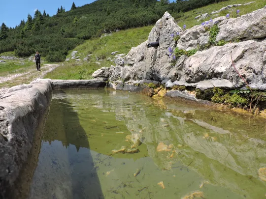 Fontana nei pressi della Bocchetta