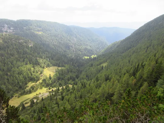 Panorama sulla valle di ritorno