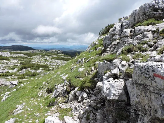 Sentiero di ritorno da Monte Pallone