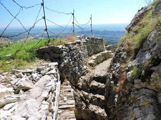 Monte Palon - trincee e postazioni