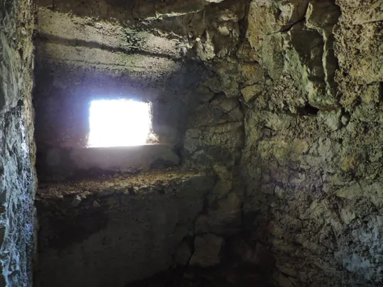 Monte Palon - feritoia in galleria