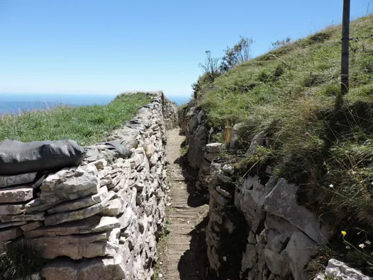 Monte Palon - trincee e postazioni