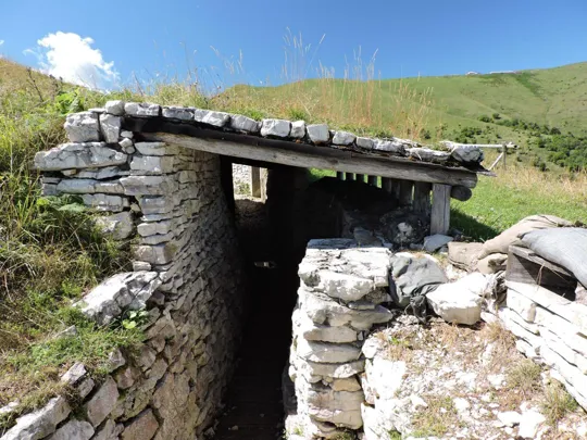 Monte Palon - trincea coperta